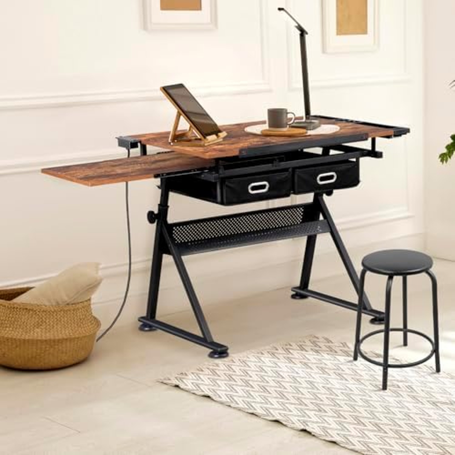 Adjustable Drafting Table with - đánh giá và giá Art Craft Usa