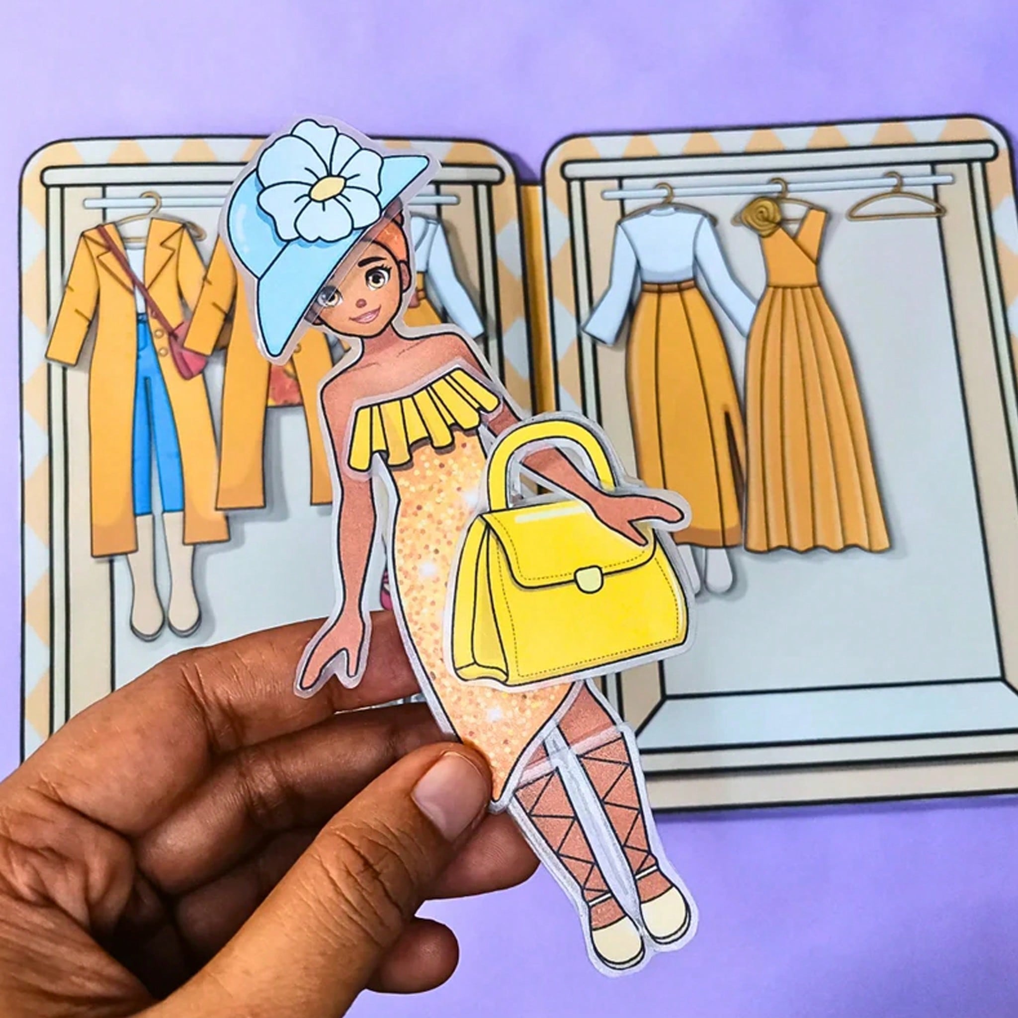 Yellow Dress Girl Tea Party Th - đánh giá và giá Art Craft 6 Year Old