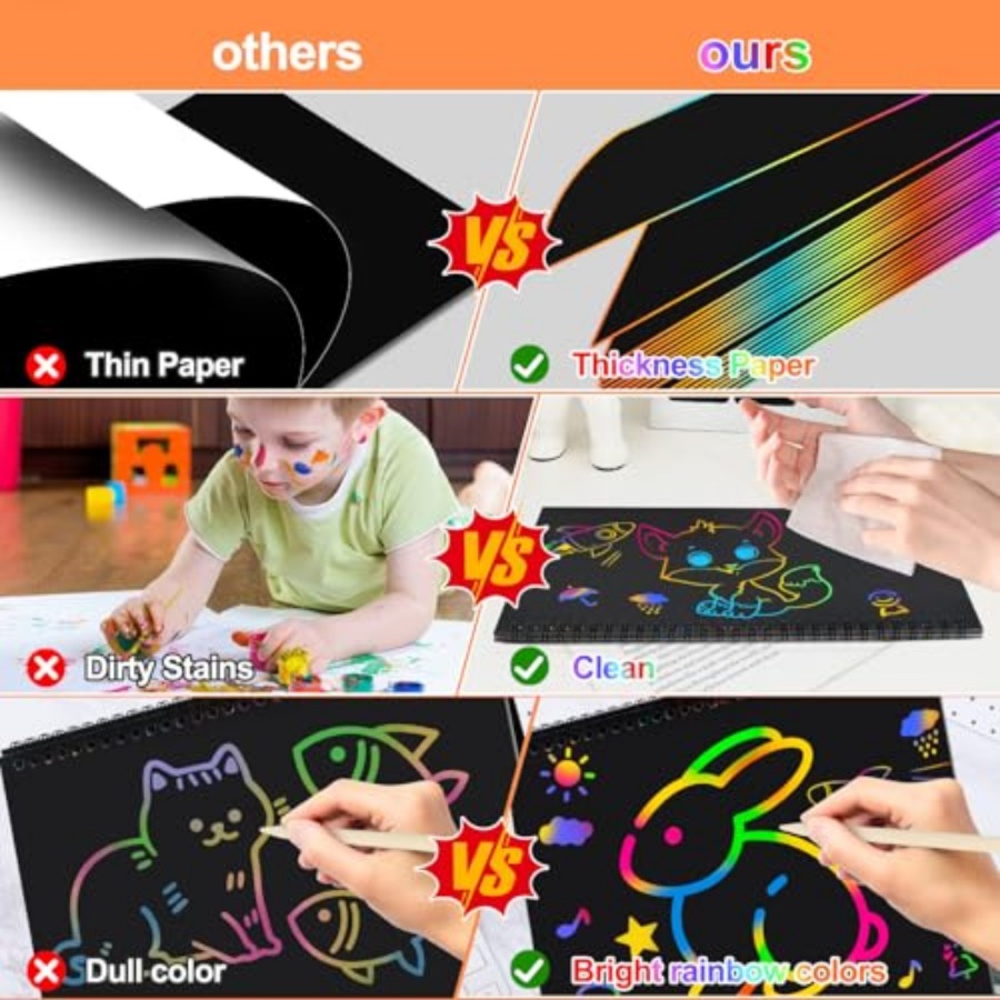 Scratch Paper Art Crafts Stock - đánh giá và giá Art Craft 2 Year Olds