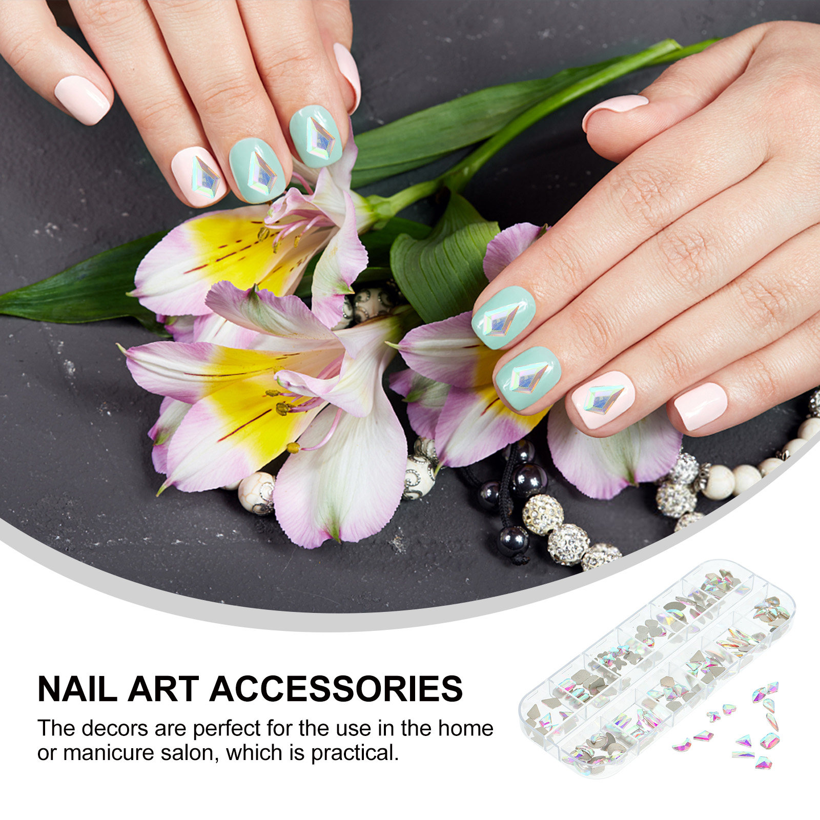 Premium Glass Nail Charms Flat - đánh giá và giá Art Craft Glasses Frames