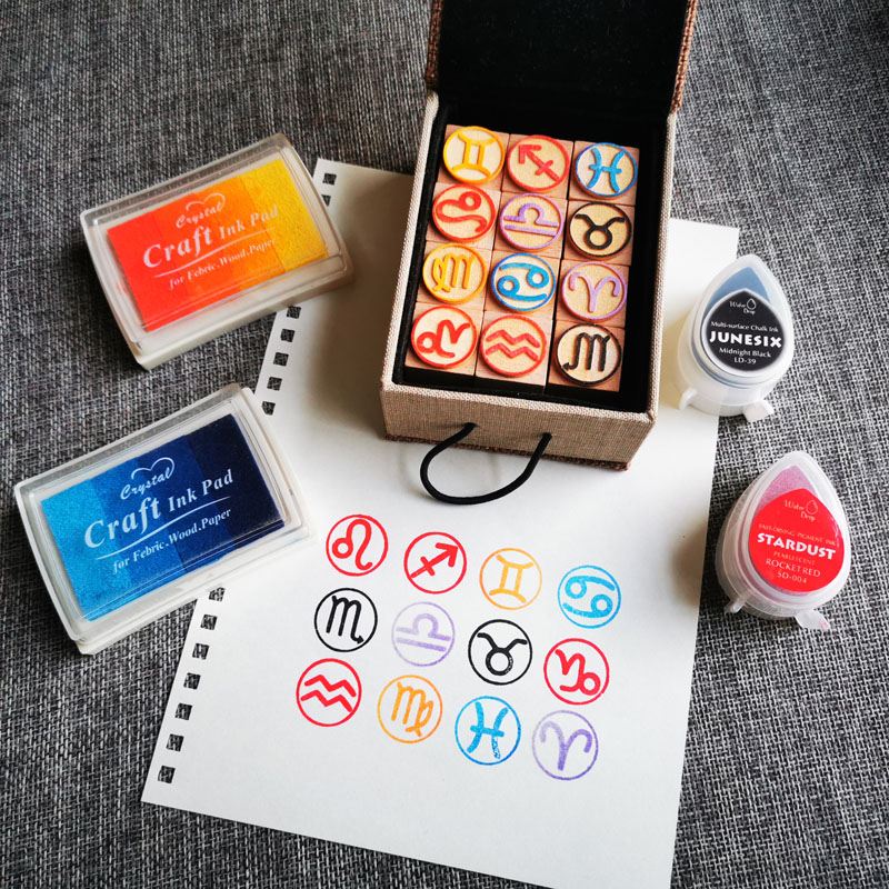 DIY Twelve Zodiac Seals Twelve - đánh giá và giá Stamping Ink Pad