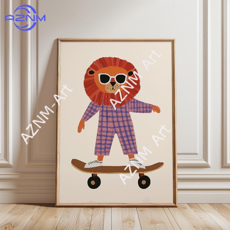1PC Funny Animal Skateboarding - đánh giá và giá Art Craft Duck