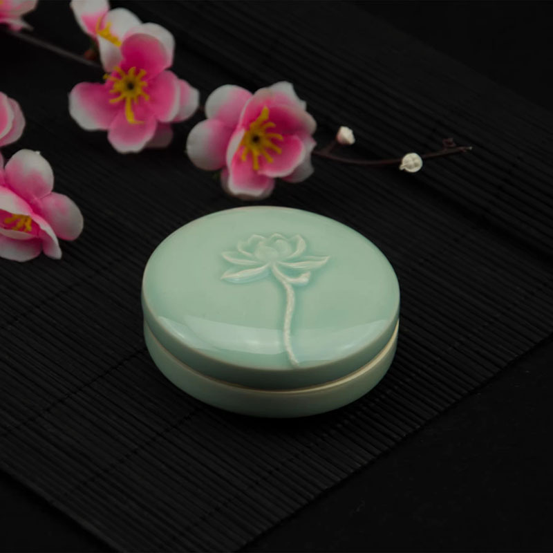 Antique Style Celadon Ceramic  - đánh giá và giá Stamping Ink Pad