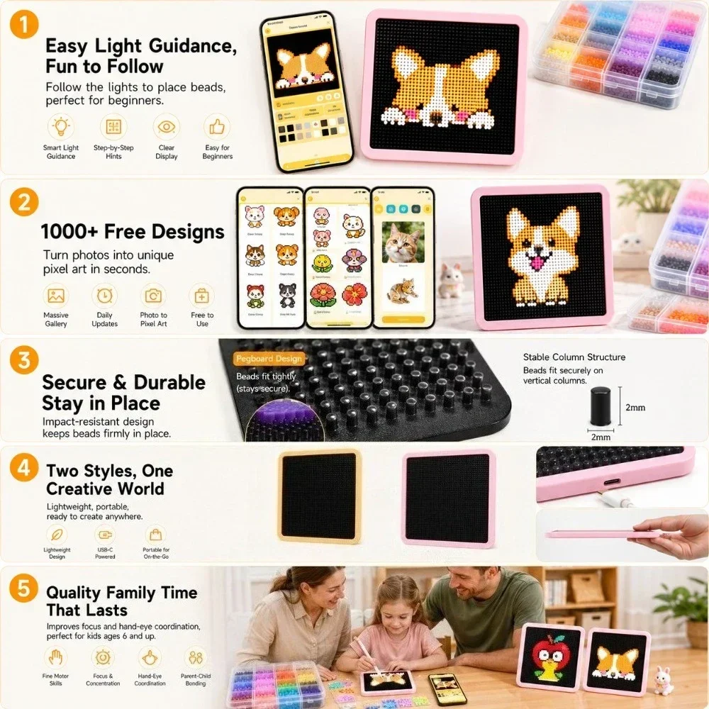 LED Smart Fuse Bead Pegboard,  - đánh giá và giá Art Craft Usa