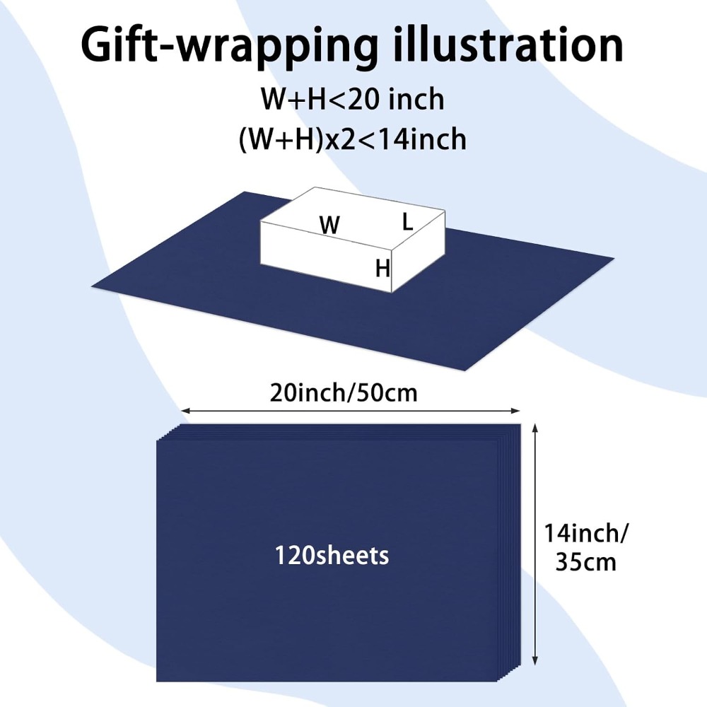 120 Sheets Navy Blue Tissue Pa - đánh giá và giá Art Craft Usa
