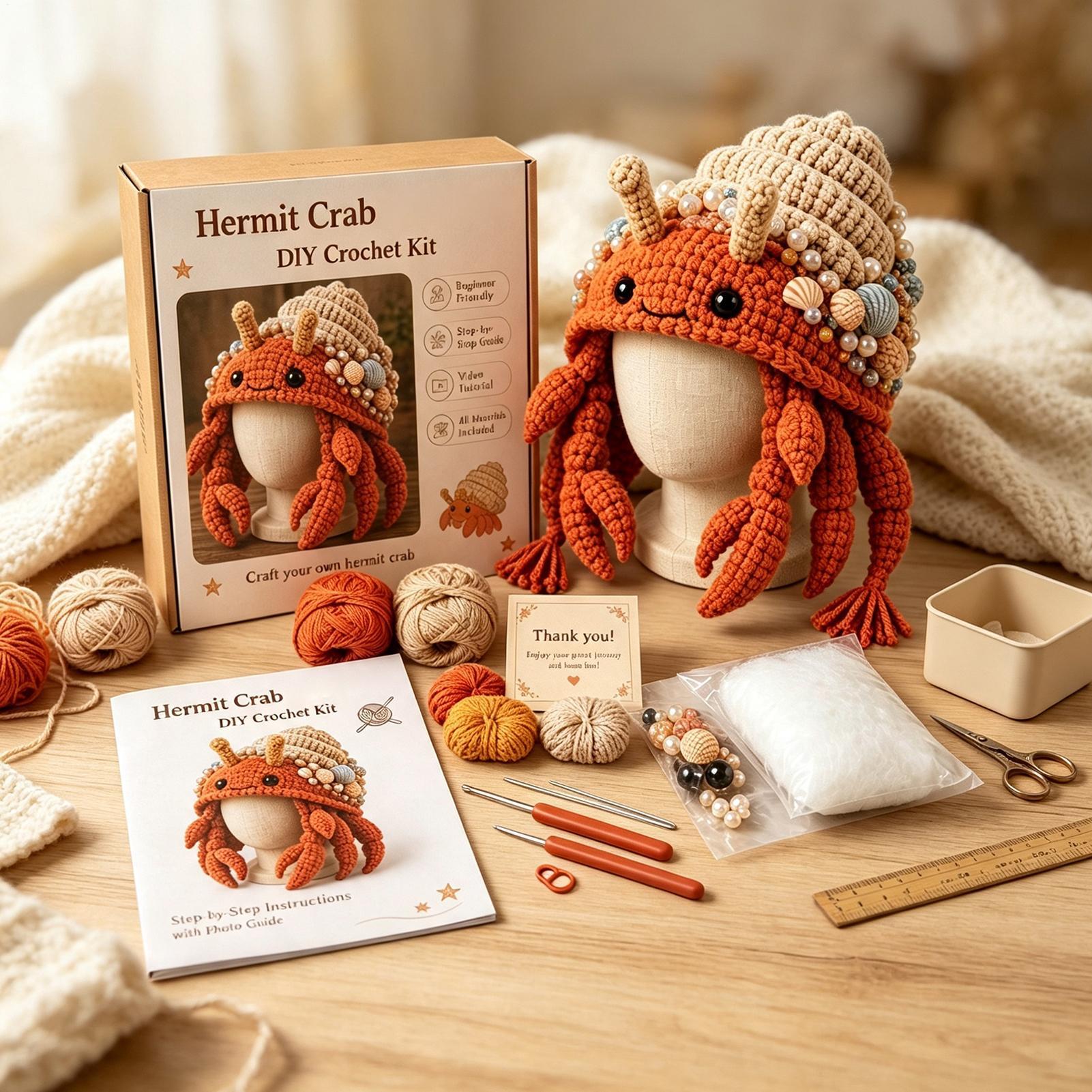 Hat Crochet Kit Handmade Sea A - đánh giá và giá Art Craft Girl