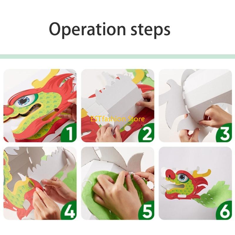 Y5GC Handmade 3D Paper Dragon  - đánh giá và giá Art Craft Girl