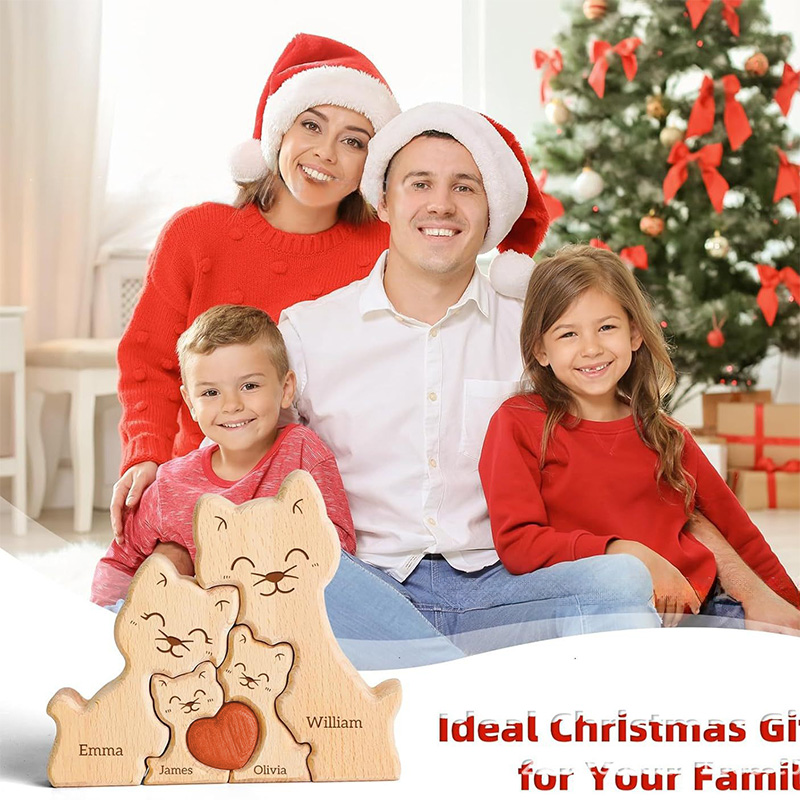 Wooden Cat Art Puzzle Warm Fam - đánh giá và giá Art Craft 2 Year Olds