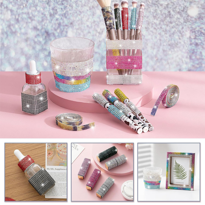 4 Row Rhinestone Ribbon Roll D - đánh giá và giá Art Craft 2 Year Olds