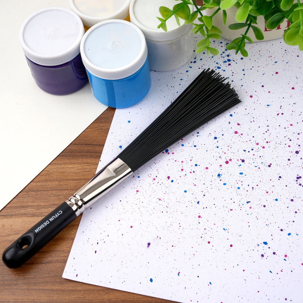 Flat/Round Splatter Brush Abst - đánh giá và giá Art Craft Project