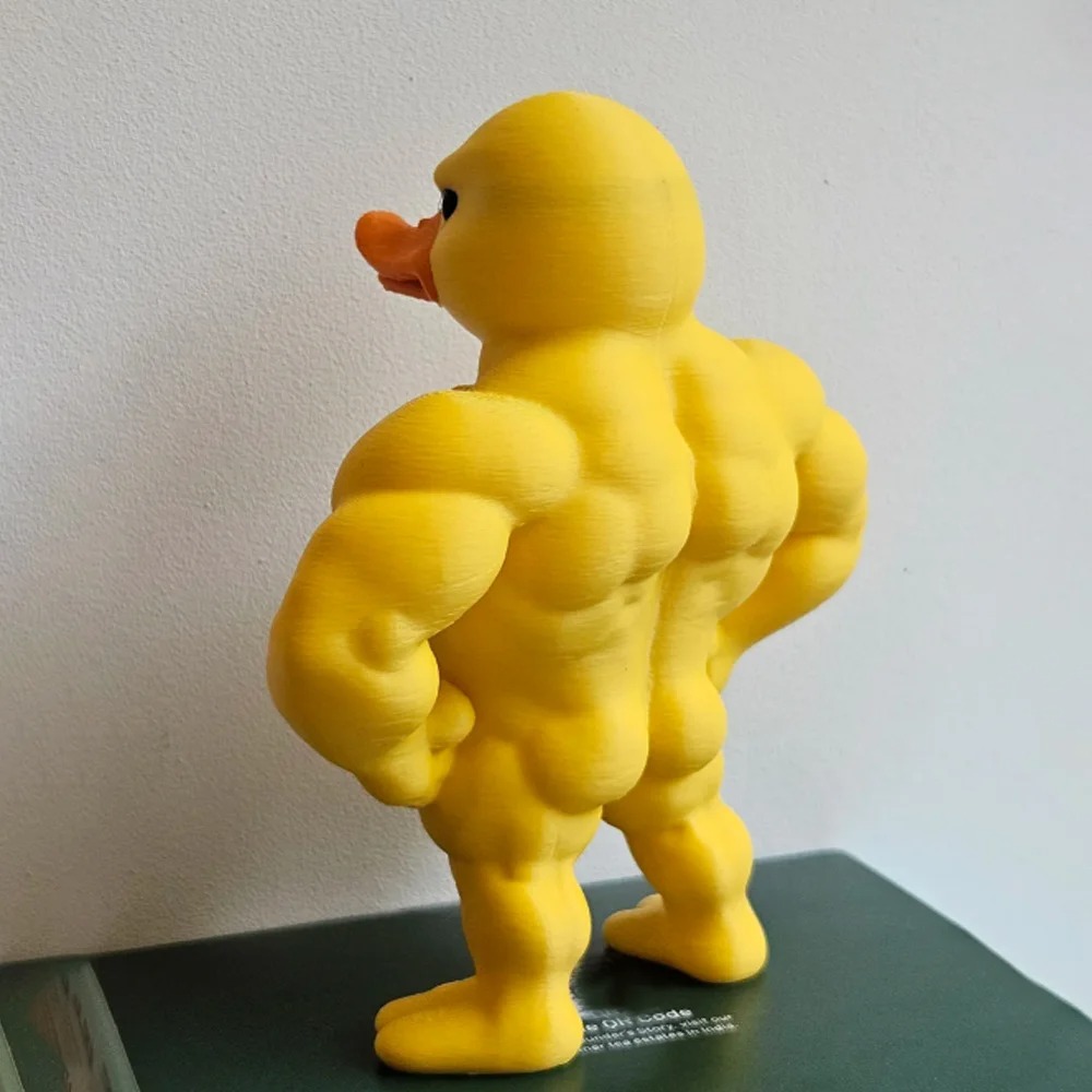 Muscle Duck Statue -3D Desktop - đánh giá và giá Art Craft Duck