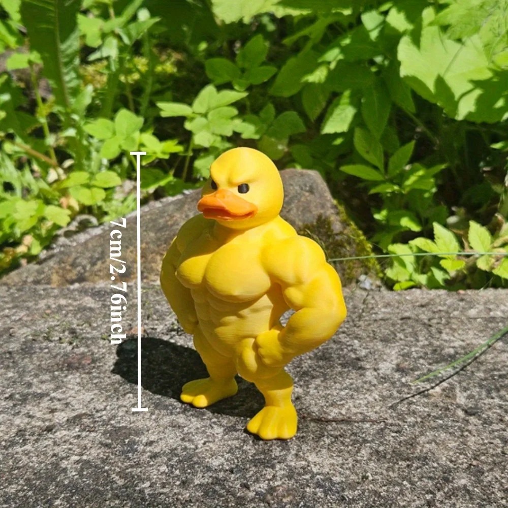 Muscle Duck Statue -3D Desktop - đánh giá và giá Art Craft Duck
