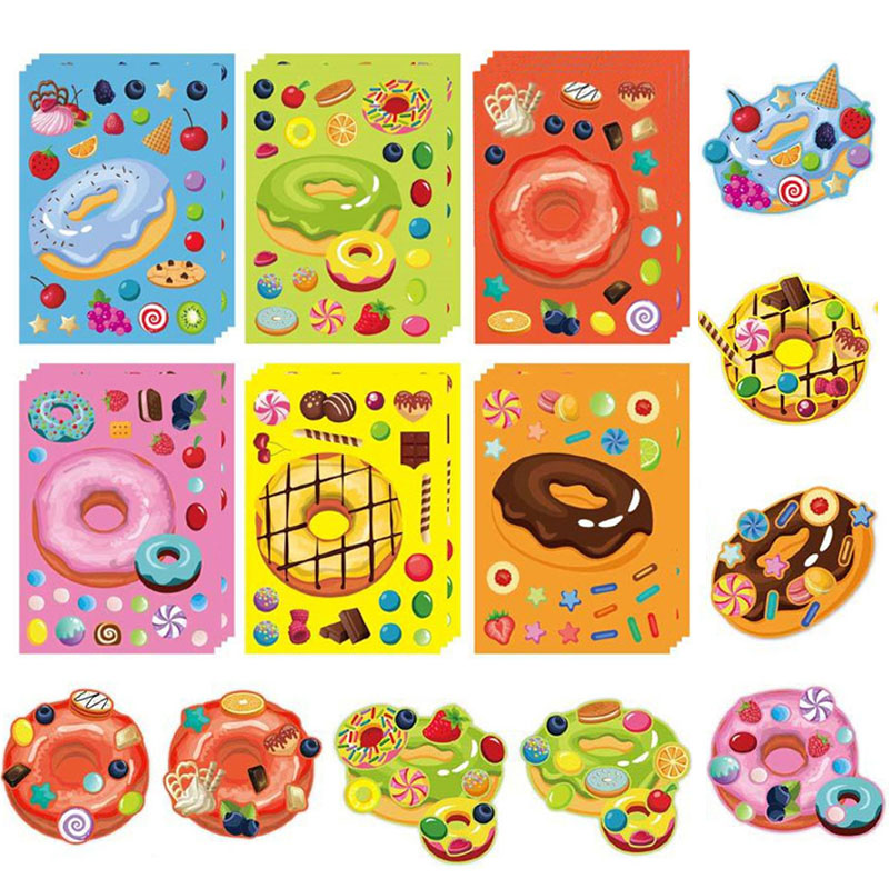 Make a Face Donut Stickers for - đánh giá và giá Art Craft 6 Year Old