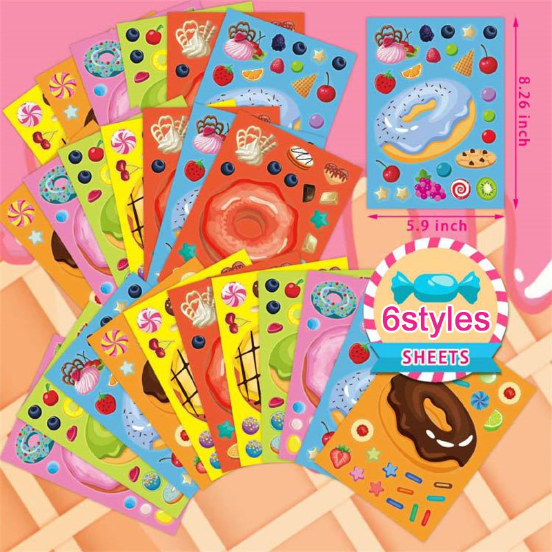 Make a Face Donut Stickers for - đánh giá và giá Art Craft 6 Year Old