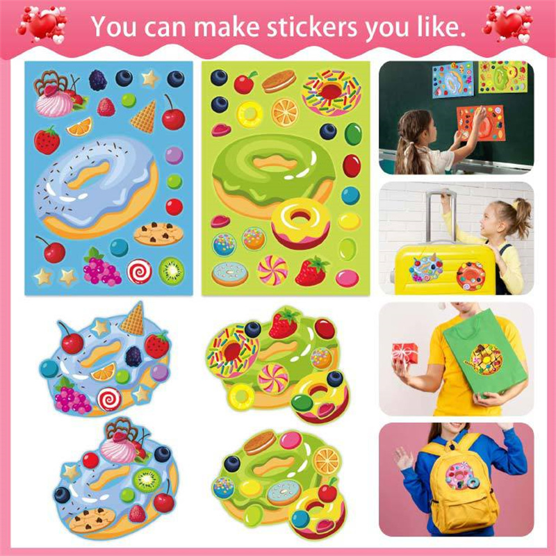 Make a Face Donut Stickers for - đánh giá và giá Art Craft 6 Year Old