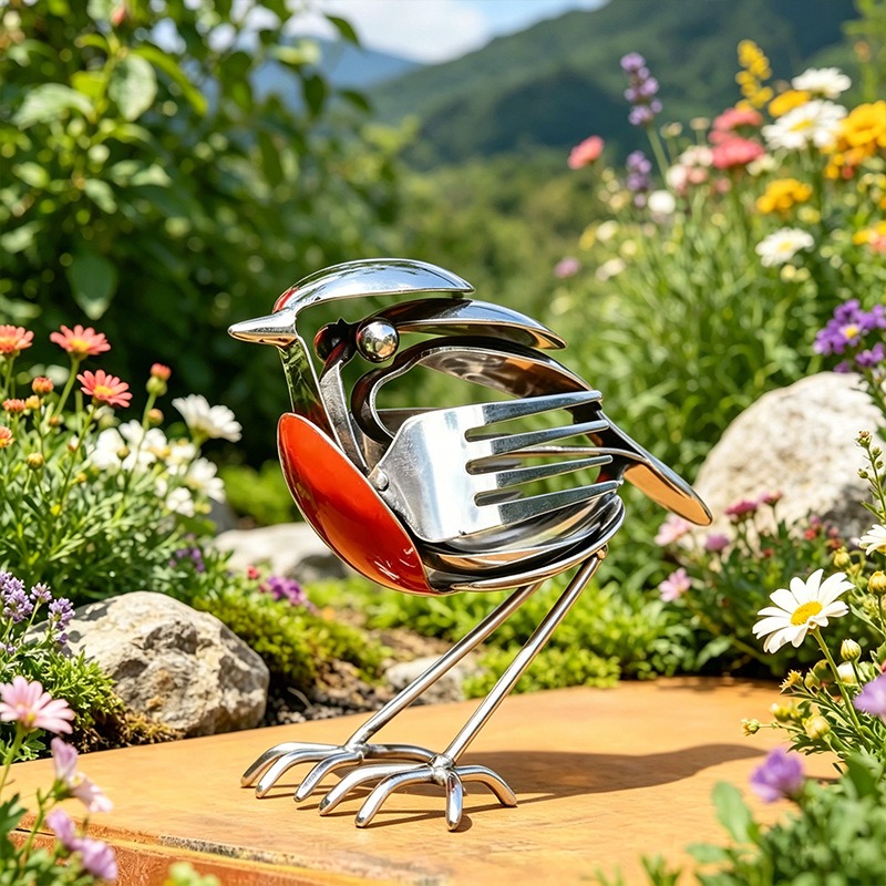 Scrap Metal Art Robin Sculptur - đánh giá và giá Art And Craft Recycle