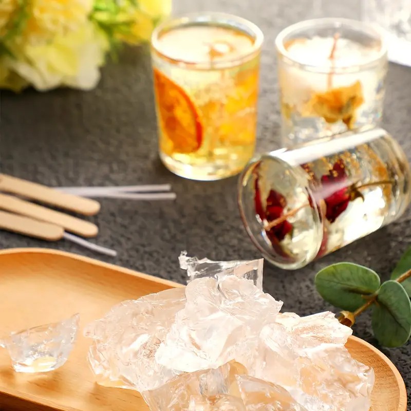 Transparent Crystal Wax, Jelly - đánh giá và giá Candle Making Wax